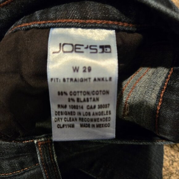 Joe's Jeans Straight Ankle Dixie Dark Blue Wash 29 - Picture 4 of 4